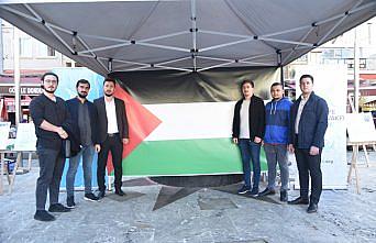 Görele'de İsrail'in Gazze'ye yönelik saldırılarına tepki gösterildi