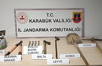 Karabük'te kaçak kazı yapan 5 kişi suçüstü yakalandı