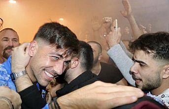 Trabzonspor'a havalimanında coşkulu karşılama