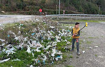 Abana'da çevre temizliği yapıldı