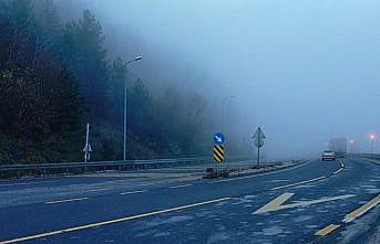 Bolu Dağı'nda sis etkili oldu