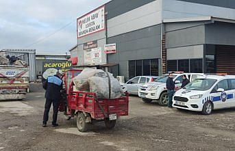 Düzce'de katı atık toplayıcıları denetlendi