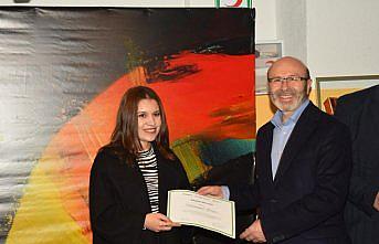 OMÜ'de sanat yarışması sergisi düzenlendi