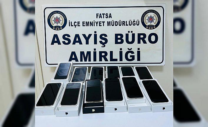 Ordu'da 12 cep telefonu çaldığı iddia edilen kişi tutuklandı