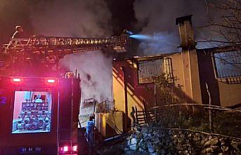 Tokat'ta çıkan yangında bir ev kullanılamaz hale geldi