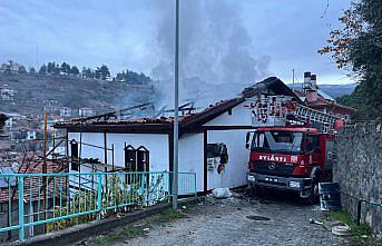 Tokat'ta tarihi konakta yangın sonucu hasar oluştu