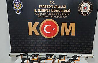 Trabzon'da 11 ruhsatsız tabanca ele geçirildi