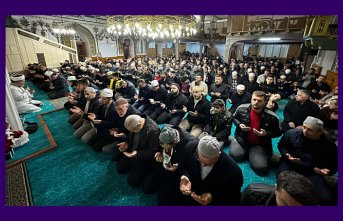 Bafra'da sabah namazında şehitler için dualar edildi