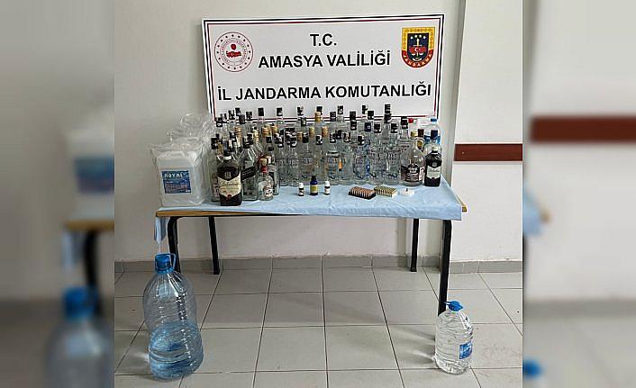 Amasya'da 90 litre sahte içki ele geçirildi