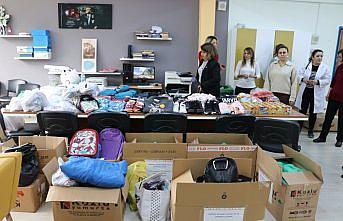 Amasyalı  öğrencilerden depremzede öğrencilere hediye