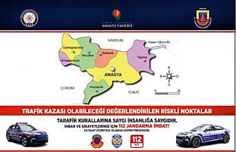 Amasya'nın trafik kazaları açısından en riskli bölgeleri belli oldu