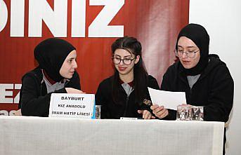 Bayburt'ta liseler arası bilgi yarışması düzenlendi