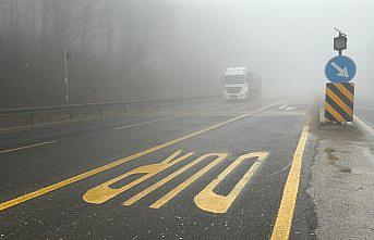 Bolu Dağı'nda sis ve sağanak görüş mesafesini düşürdü