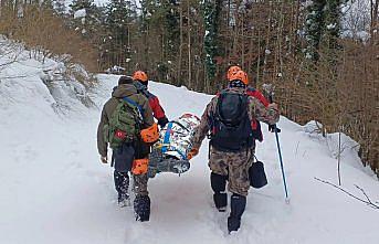 Bolu İHH karda arama kurtarma tatbikatı yaptı