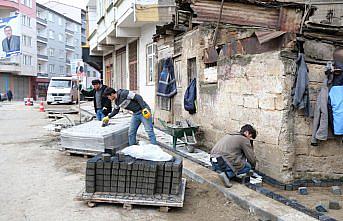 Bulancak'ta iki mahallenin üstyapı çalışmaları devam ediyor