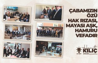 CUMHUR İTTİFAKI BAFRA BELEDİYE BAŞKANI HAMİT KILIÇ: “ÇABAMIZIN ÖZÜ HAK RIZASI, MAYASI AŞK, HAMURU VEFADIR”