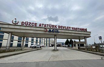 Düzce'de iş yerinde ilaçlama yaparken fenalaşan işçi hastaneye kaldırıldı