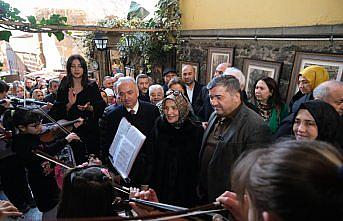 Giresun'da piyano merdiveni oluşturuldu