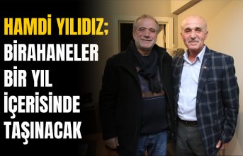Hamdi Yılıdız; Birahaneler bir yıl içerisinde taşınacak