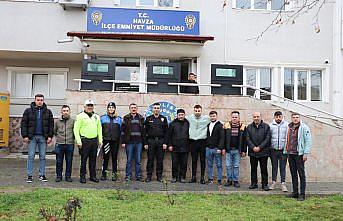 Havza'da motosikletli servis elemanları bilgilendirildi