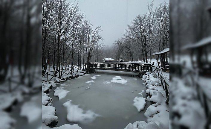 Kocaeli ve Karabük'ün yüksek kesimlerine kar yağdı