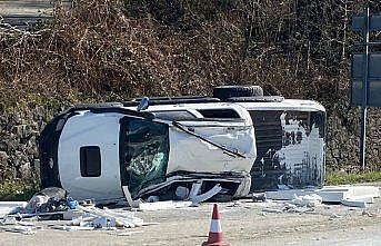 Ordu'da kamyonetin devrildiği kazada, 1 kişi öldü, 3 kişi yaralandı