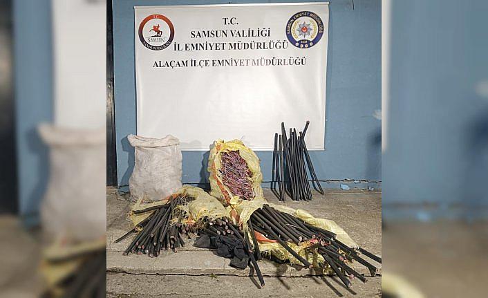 Samsun'da bir araçla uygulama noktasından kaçan hırsız kovalamacayla yakalandı