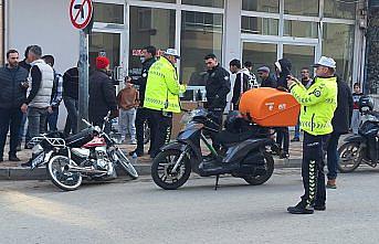 Bafra'da motosiklet kazasında 1 kişi yaralandı