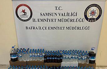 Bafra'da sahte içki operasyonunda 1 kişi yakalandı