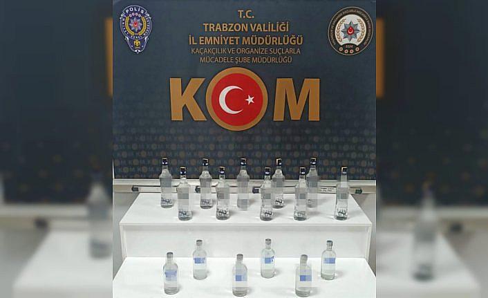Trabzon'da sahte içki operasyonunda 1 kişi yakalandı
