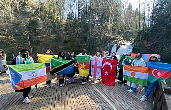 Trabzon'daki yabancı öğrenciler doğa gezisinde bir araya geldi