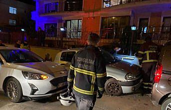 Zonguldak'ta iki otomobilin çarpıştığı kazada doğal gaz sızıntısı yaşandı