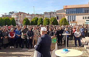 Zonguldak'ta yaşamını yitiren adliye personeli için tören düzenlendi