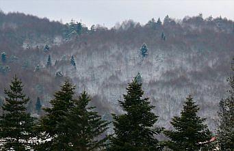 Bolu'nun yüksek kesimleri karla kaplandı