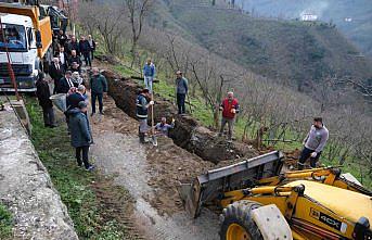 Giresun Belediye Başkanı Şenlikoğlu, altyapı çalışmalarını inceledi