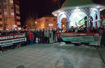 İsrail'in Gazze'ye yönelik saldırıları Suluova'da kınandı