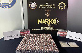 Kastamonu'da uyuşturucuyla yakalanan 3 zanlı tutuklandı