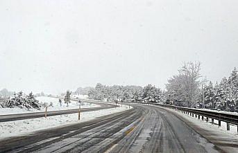 Kastamonu'nun yüksek kesimlerinde kar etkili oluyor