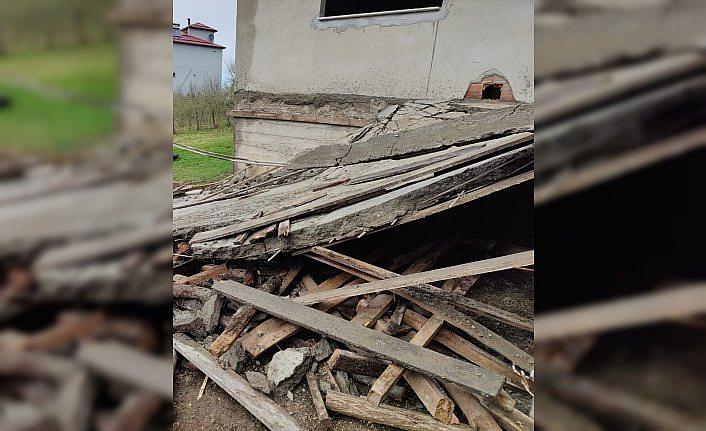 Samsun'da balkon inşaatının çökmesi sonucu 1 kişi öldü