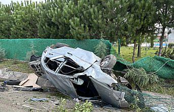 Takla atan otomobildeki 1 kişi öldü, 2 kişi yaralandı