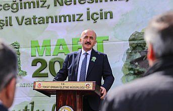Tokat'ta 1500 çam fidanı toprakla buluşturuldu