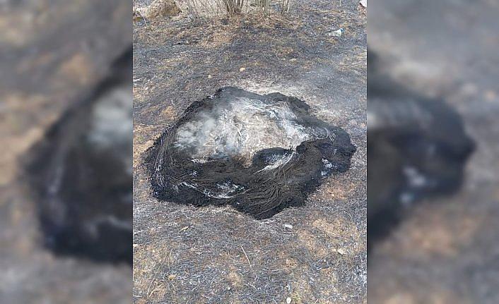 Yeniçağa'da çıkan örtü yangını söndürüldü