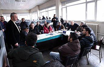 Zonguldak Belediye Başkanı Alan, madencilerle buluştu