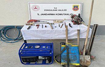 Zonguldak'ta kaçak kazı yapan 2 şüpheli yakalandı