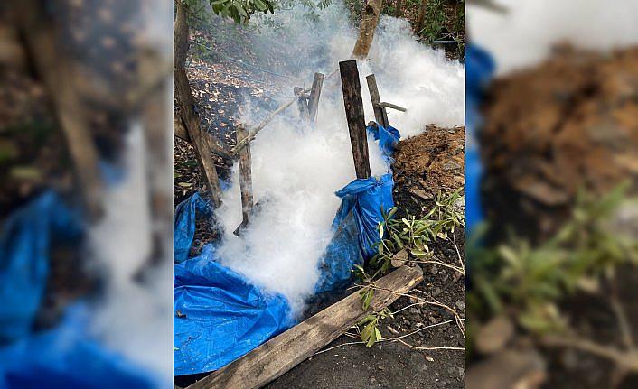 Zonguldak'ta ruhsatsız işletilen 4 maden ocağı imha edildi