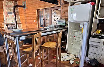 Artvin'de ayılar kayak merkezindeki 7 yapıya zarar verdi