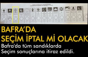 Bafra’da tüm sandıklarda seçim sonuçlarına itiraz edildi.