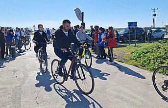 Bafra’da Kuş Cenneti’nde bisiklet turu düzenlendi