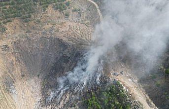 Artvin'de çöp sahasındaki yangın söndürüldü