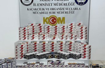 Samsun'da 77 bin 600 sahte bandrollü makaron ele geçirildi